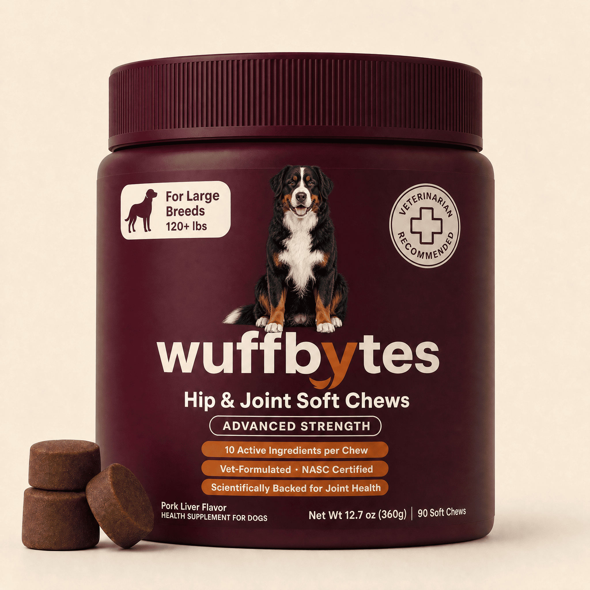 Wuffbytes HJ-01™ Advanced Hip & Joint Chews