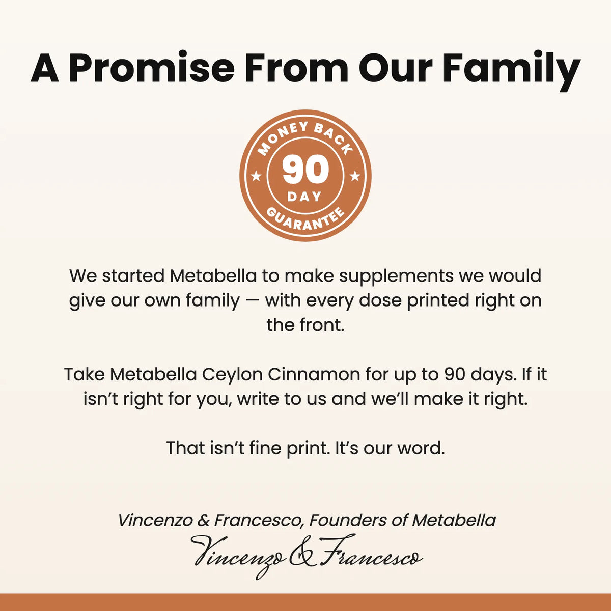 A promise from the Metabella founders: 90 days to decide